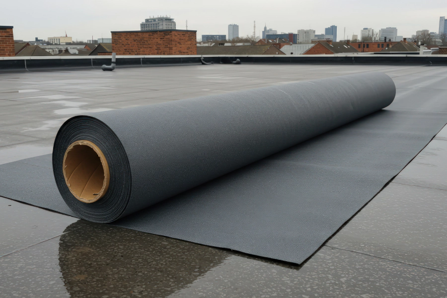 rubber roof installation